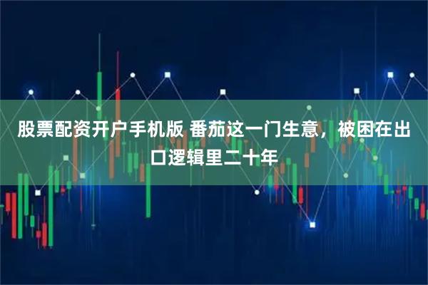 股票配资开户手机版 番茄这一门生意，被困在出口逻辑里二十年